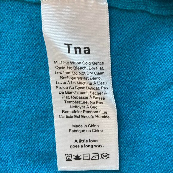 NWT ★: ARITZIA/TNA "Keely" Cashmere Sweater, Blue, S - Picture 13 of 13